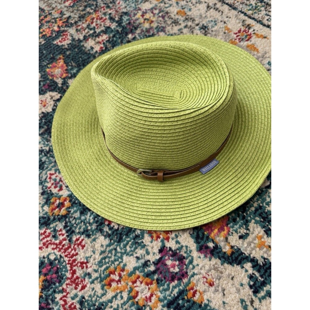 WALLAROO Sun Protection Hat NAPLES Fedora Sun UPF50+ PACKABLE Travel-Light Green